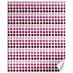 Pink Red Dots Canvas 16  X 20   by snowwhitegirl