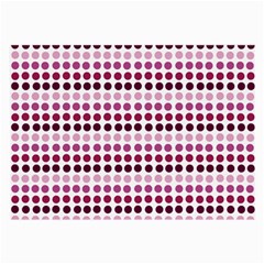 Pink Red Dots Large Glasses Cloth by snowwhitegirl