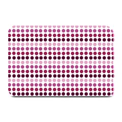 Pink Red Dots Plate Mats by snowwhitegirl