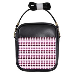 Pink Red Dots Girls Sling Bags by snowwhitegirl