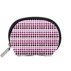 Pink Red Dots Accessory Pouches (small)  by snowwhitegirl