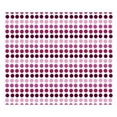 Pink Red Dots Double Sided Flano Blanket (small)  by snowwhitegirl