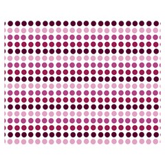 Pink Red Dots Double Sided Flano Blanket (medium)  by snowwhitegirl