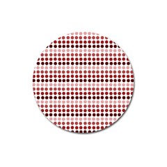 Reddish Dots Magnet 3  (round)