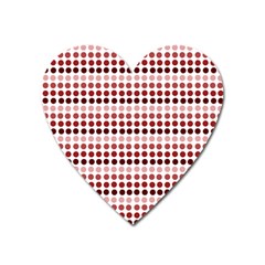 Reddish Dots Heart Magnet by snowwhitegirl