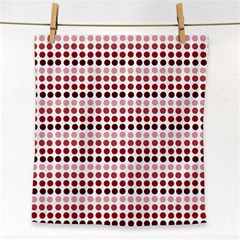 Reddish Dots Face Towel