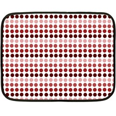 Reddish Dots Double Sided Fleece Blanket (mini)  by snowwhitegirl