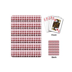 Reddish Dots Playing Cards (mini)  by snowwhitegirl