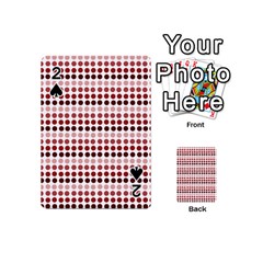 Reddish Dots Playing Cards 54 (mini)  by snowwhitegirl