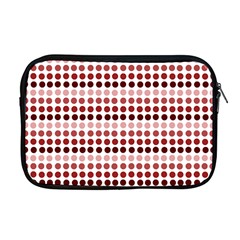 Reddish Dots Apple Macbook Pro 17  Zipper Case by snowwhitegirl