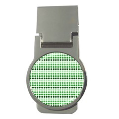 Greenish Dots Money Clips (round) 