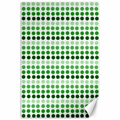 Greenish Dots Canvas 24  X 36  by snowwhitegirl