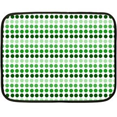 Greenish Dots Double Sided Fleece Blanket (mini)  by snowwhitegirl