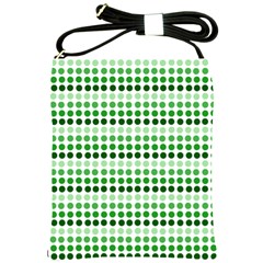 Greenish Dots Shoulder Sling Bags by snowwhitegirl