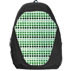 Greenish Dots Backpack Bag by snowwhitegirl