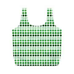 Greenish Dots Full Print Recycle Bags (m)  by snowwhitegirl