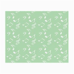 Mint Green White Music Small Glasses Cloth by snowwhitegirl