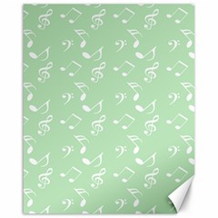 Mint Green White Music Canvas 16  X 20   by snowwhitegirl