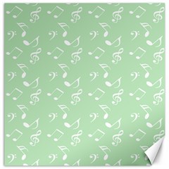 Mint Green White Music Canvas 20  X 20   by snowwhitegirl