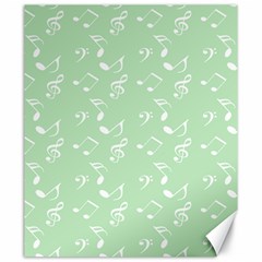 Mint Green White Music Canvas 20  X 24   by snowwhitegirl