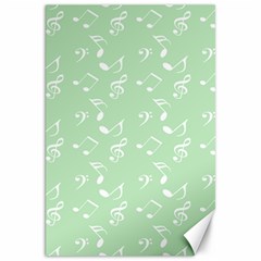 Mint Green White Music Canvas 20  X 30   by snowwhitegirl