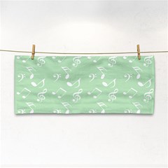 Mint Green White Music Cosmetic Storage Cases by snowwhitegirl