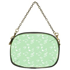 Mint Green White Music Chain Purses (one Side)  by snowwhitegirl