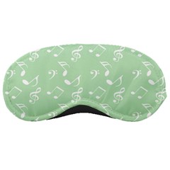 Mint Green White Music Sleeping Masks by snowwhitegirl