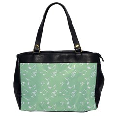 Mint Green White Music Office Handbags by snowwhitegirl