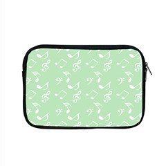 Mint Green White Music Apple Macbook Pro 15  Zipper Case by snowwhitegirl