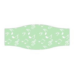 Mint Green White Music Stretchable Headband by snowwhitegirl