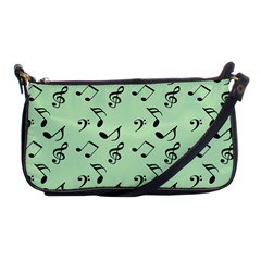 Mint Green Music Shoulder Clutch Bags