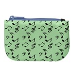 Mint Green Music Large Coin Purse Front