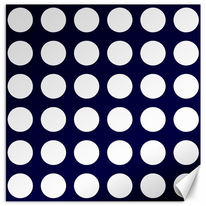 Big Dot Blue Canvas 16  x 16  