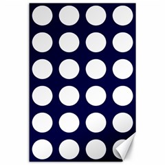 Big Dot Blue Canvas 24  X 36  by snowwhitegirl