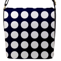 Big Dot Blue Flap Messenger Bag (s) by snowwhitegirl