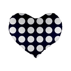 Big Dot Blue Standard 16  Premium Flano Heart Shape Cushions by snowwhitegirl