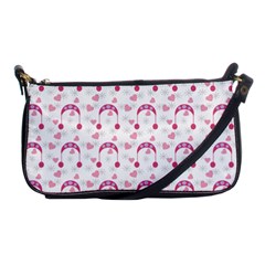 Winter Pink Hat White Heart Snow Shoulder Clutch Bags