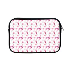 Winter Pink Hat White Heart Snow Apple Ipad Mini Zipper Cases by snowwhitegirl