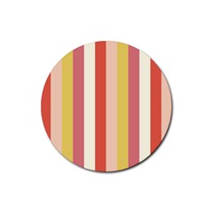 Candy Corn Rubber Coaster (round)  by snowwhitegirl