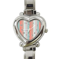 Seafoam Splash Heart Italian Charm Watch by snowwhitegirl