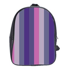 Concert Purples School Bag (large) by snowwhitegirl