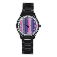 Concert Purples Stainless Steel Round Watch by snowwhitegirl