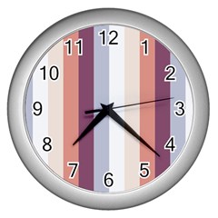 Grape Tapestry Wall Clocks (silver)  by snowwhitegirl