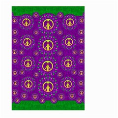 Peace Be With Us In Love And Understanding Large Garden Flag (two Sides) by pepitasart