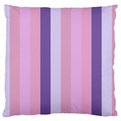 Violet Stars Large Cushion Case (one Side)