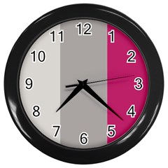 Laura Lines Wall Clocks (black) by snowwhitegirl