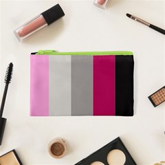 Laura Lines Cosmetic Bag (xs) by snowwhitegirl