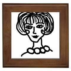 20s Girl Framed Tiles by snowwhitegirl