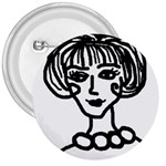 20s Girl 3  Buttons Front